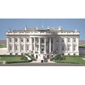 3D The White House USA model